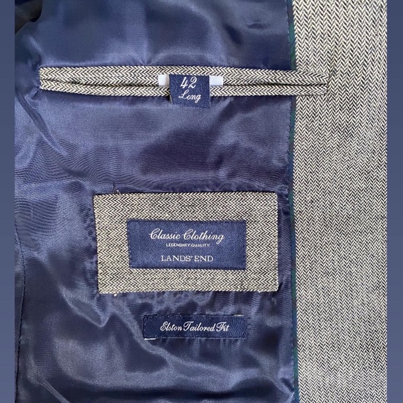 Lands end suit mens suit jacket (worn unisex) - Picture 15 of 16